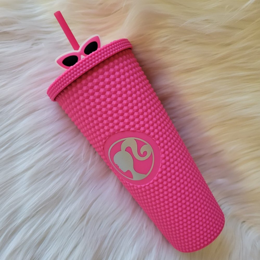 Barbie Pink Tumbler w/ Straw - Picture 2 of 8